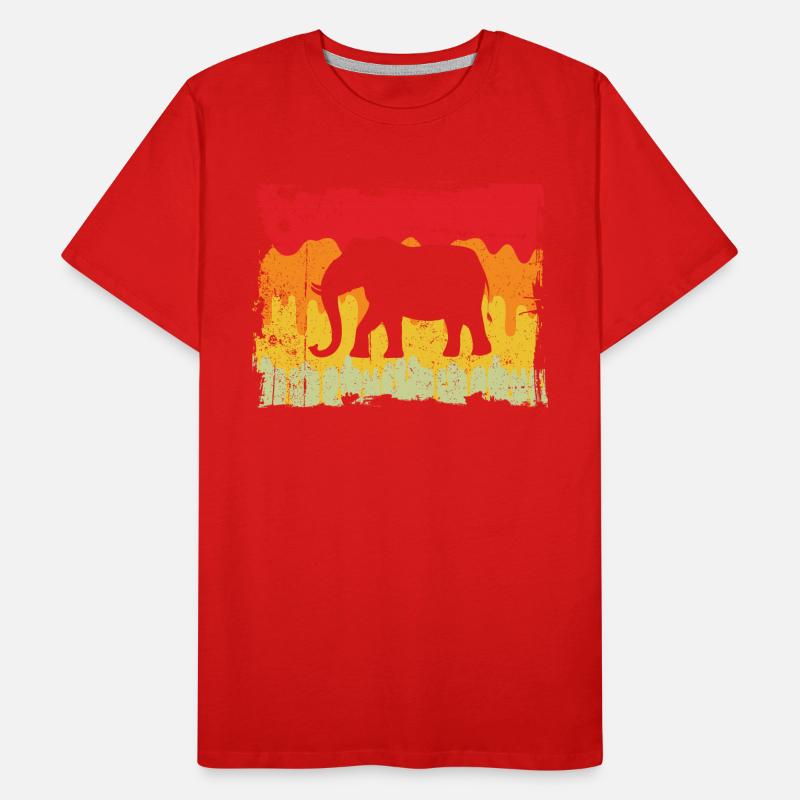 Elephant Retro Men's Premium Organic T-Shirt