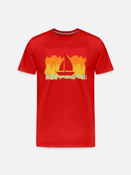 Sailing Retro - Men's Premium Organic T-Shirt - red
