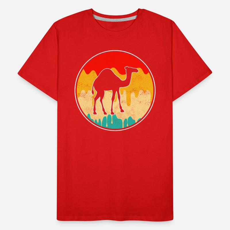 Dromadaire rétro T-shirt bio Premium Homme