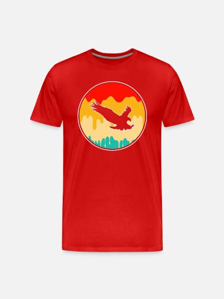 Adler Retro - Men's Premium Organic T-Shirt - red