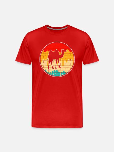 Camel Rétro - T-shirt bio Premium Homme - rouge
