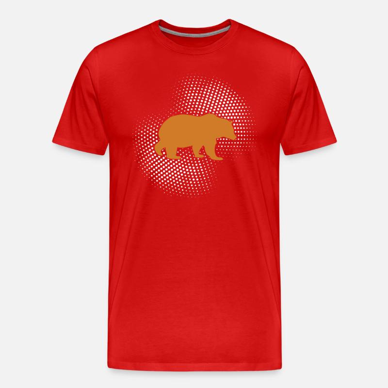 Ours - T-shirt bio Premium Homme - rouge