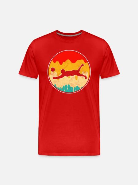 Volleyball Retro - Men's Premium Organic T-Shirt - red