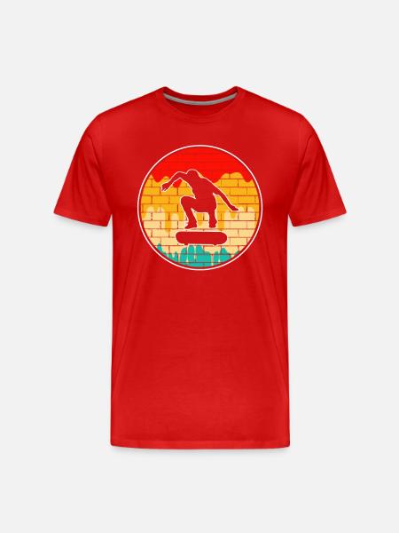 Skating Retro - Men's Premium Organic T-Shirt - red