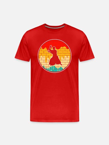 Aïkido Rétro - T-shirt bio Premium Homme - rouge