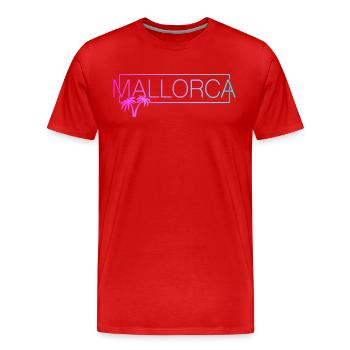 Majorque - T-shirt bio Premium Homme - rouge - Devant - Damien (186cm)