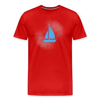 Sail - Men's Premium Organic T-Shirt - red - Front - Damien (186cm)