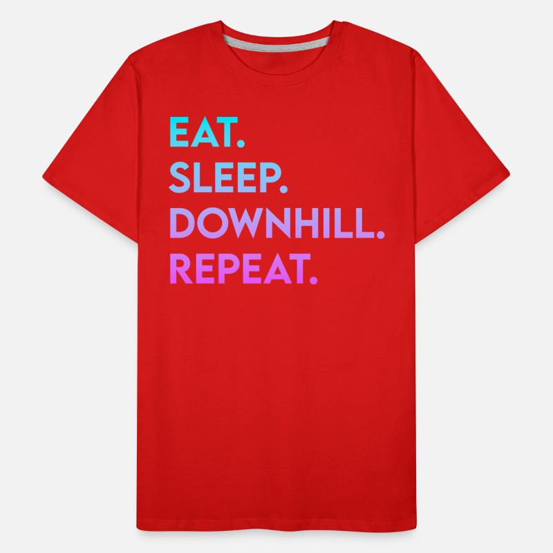 manger dormir en descente répéter T-shirt bio Premium Homme