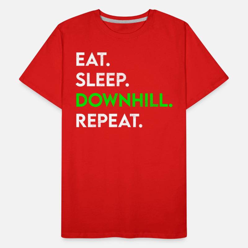 manger dormir en descente répéter T-shirt bio Premium Homme