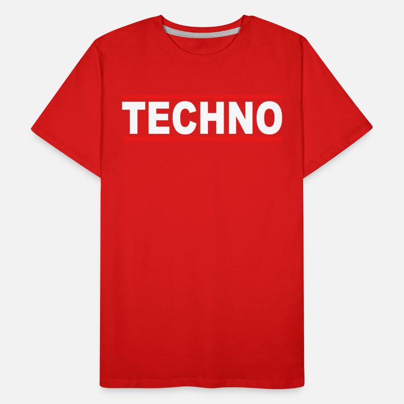 Techno Männer Premium Bio T-Shirt