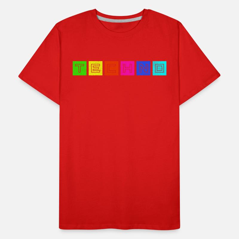 Techno Männer Premium Bio T-Shirt