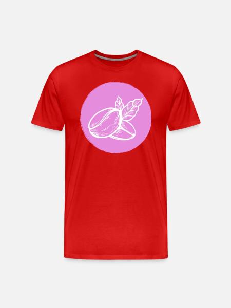 Coffee Coffee Bean - Men's Premium Organic T-Shirt - red