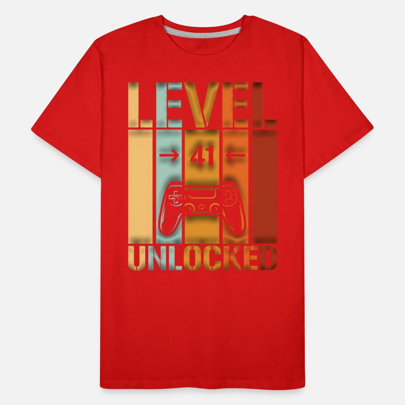 41. Geburtstag Level 41 unlocked Männer Premium Bio T-Shirt