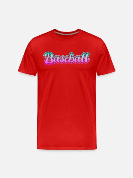 Base-ball - T-shirt bio Premium Homme - rouge