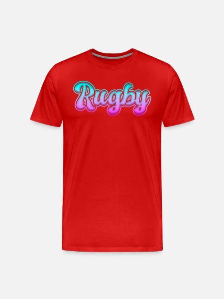 Rugby - Men's Premium Organic T-Shirt - red