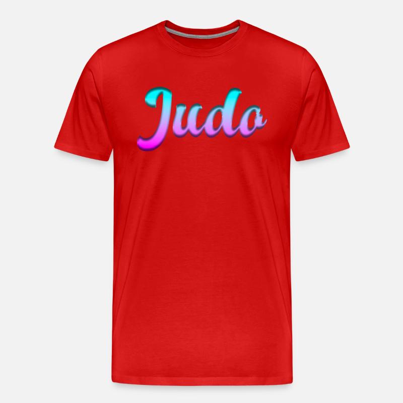 Judo - Männer Premium Bio T-Shirt - Rot