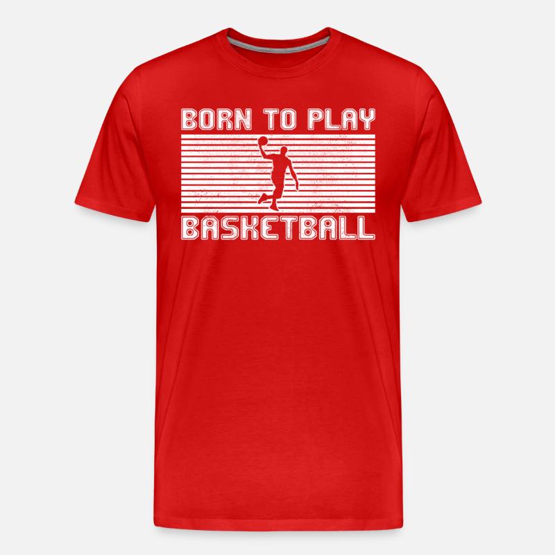 basketball - Männer Premium Bio T-Shirt - Rot