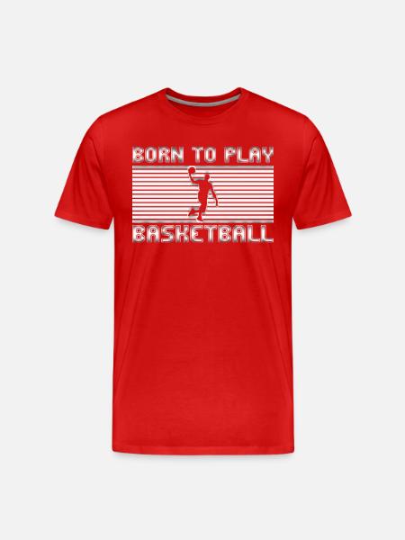basket-ball - T-shirt bio Premium Homme - rouge