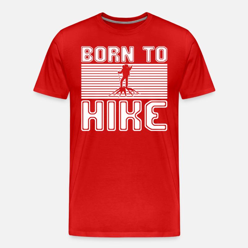 Wandern - Männer Premium Bio T-Shirt - Rot