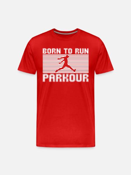 Parkour - Men's Premium Organic T-Shirt - red