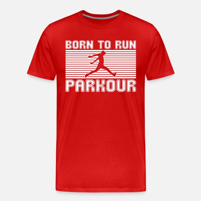 Parkour - Männer Premium Bio T-Shirt - Rot