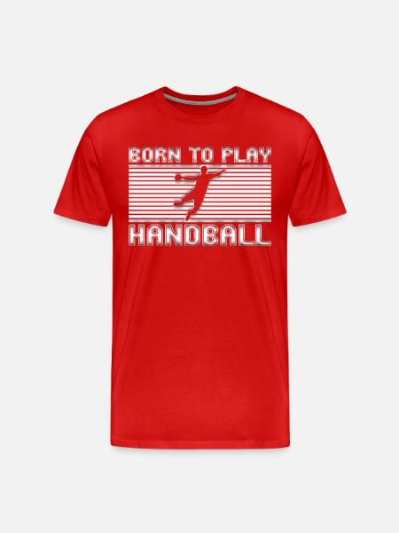 Handball - Men's Premium Organic T-Shirt - red