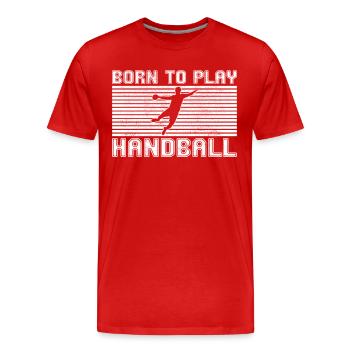 Handball - T-shirt bio Premium Homme - rouge - Devant - Damien (186cm)