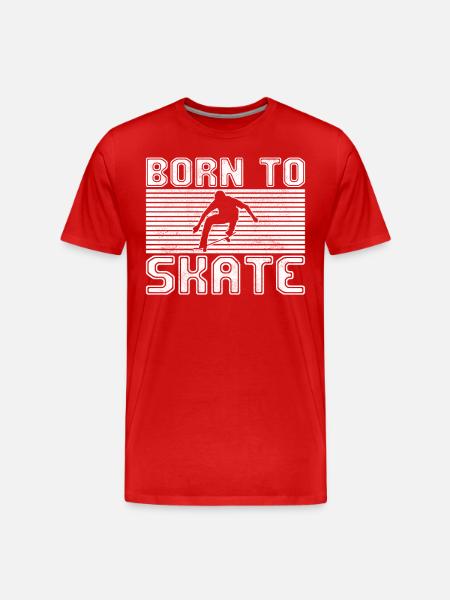 skating - Men's Premium Organic T-Shirt - red
