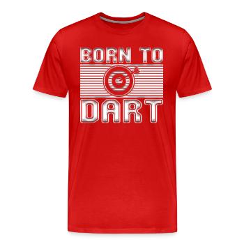 Dard - T-shirt bio Premium Homme - rouge - Devant - Damien (186cm)