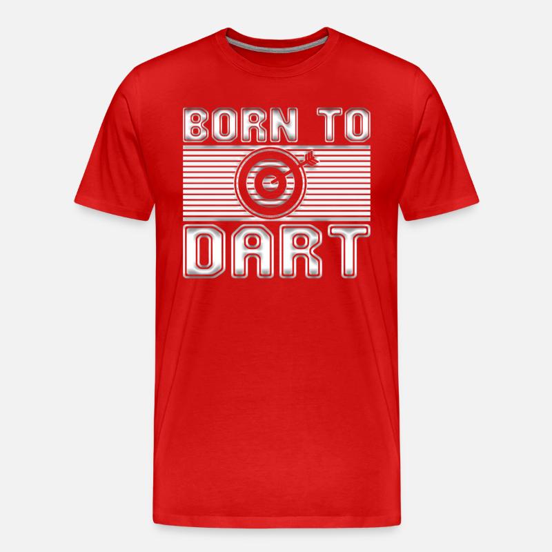 Dart - Männer Premium Bio T-Shirt - Rot