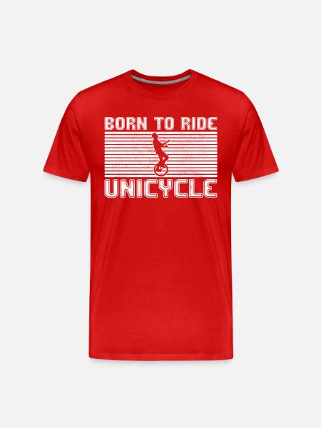Unicycling - Men's Premium Organic T-Shirt - red