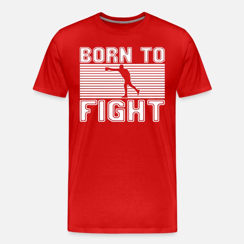 Boxen - Männer Premium Bio T-Shirt - Rot