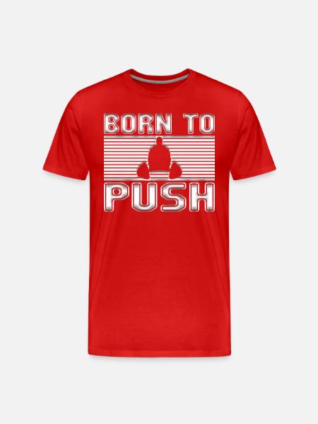 Weight training - Men's Premium Organic T-Shirt - red