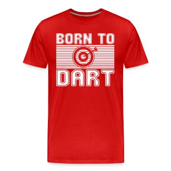 Dard - T-shirt bio Premium Homme - rouge - Devant - Damien (186cm)