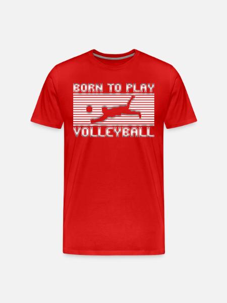 Volley-ball - T-shirt bio Premium Homme - rouge