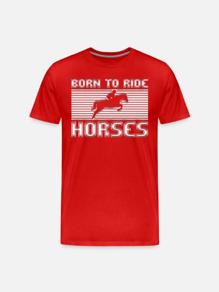 Équitation - T-shirt bio Premium Homme - rouge