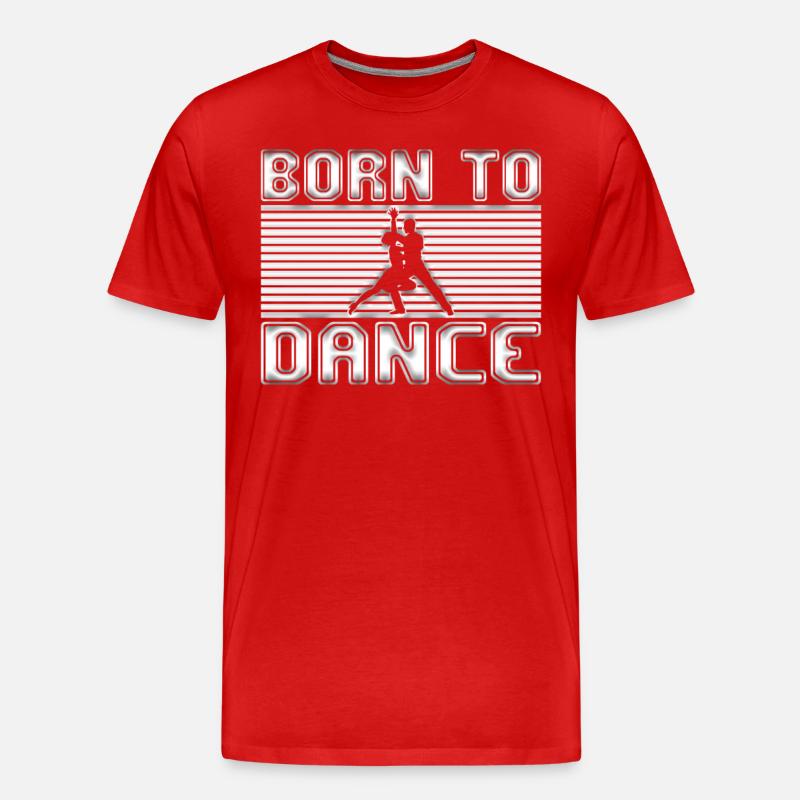 Tanzen - Männer Premium Bio T-Shirt - Rot