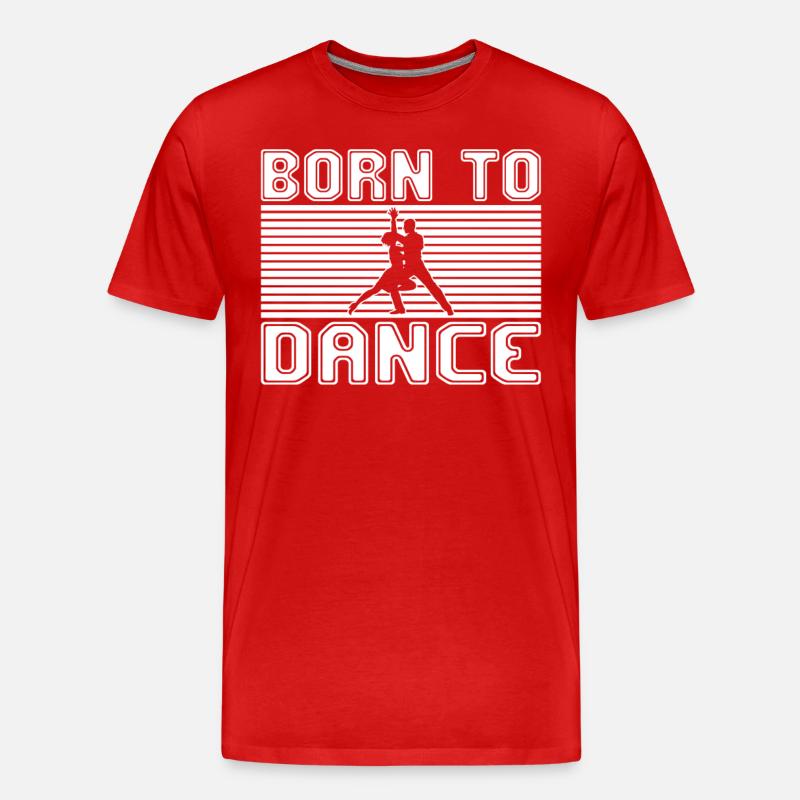 Tanzen - Männer Premium Bio T-Shirt - Rot
