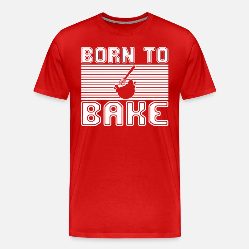 Backen - Männer Premium Bio T-Shirt - Rot