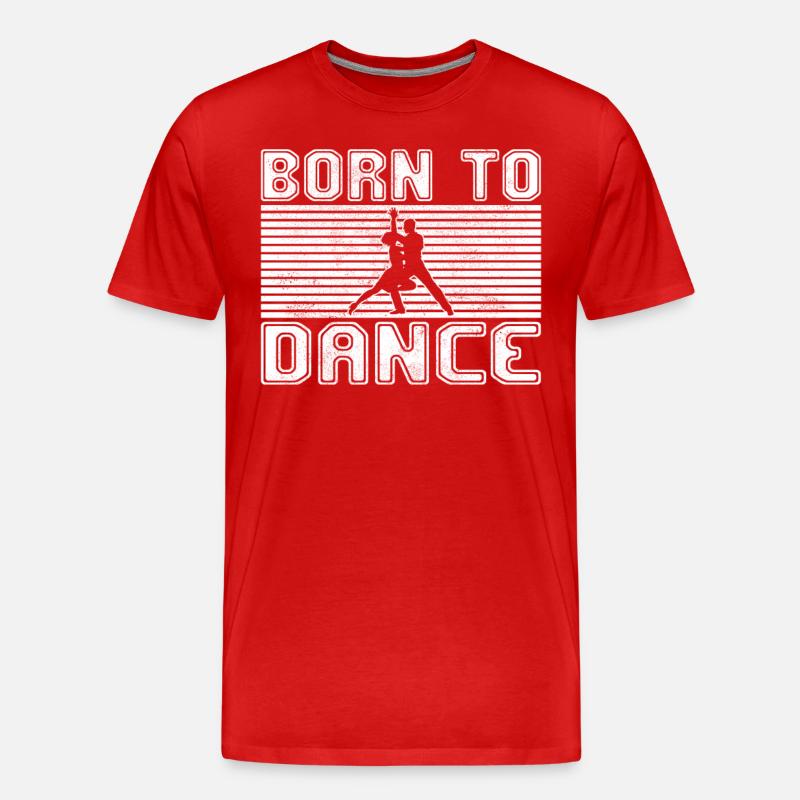 Tanzen - Männer Premium Bio T-Shirt - Rot