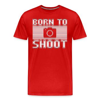 Photograph - Men's Premium Organic T-Shirt - red - Front - Damien (186cm)