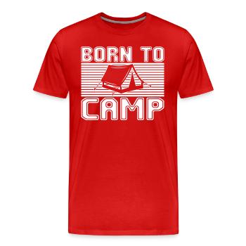 Camp - T-shirt bio Premium Homme - rouge - Devant - Damien (186cm)