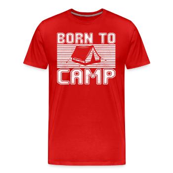 Camp - T-shirt bio Premium Homme - rouge - Devant - Damien (186cm)