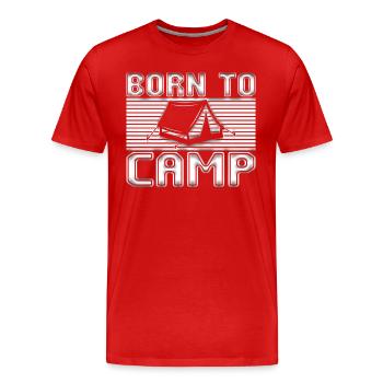 Camp - T-shirt bio Premium Homme - rouge - Devant - Damien (186cm)