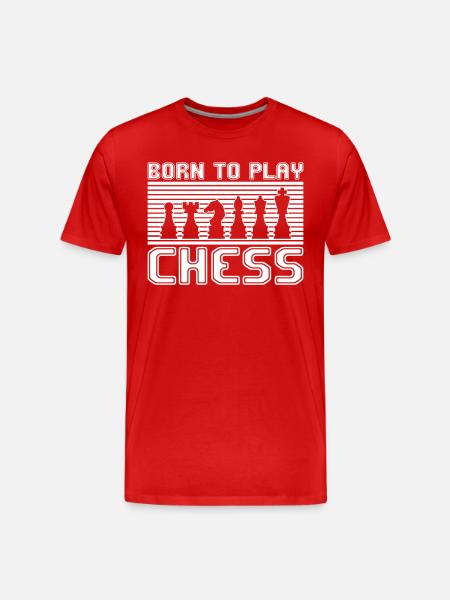 Échecs - T-shirt bio Premium Homme - rouge