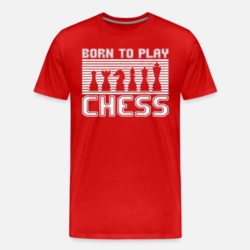Schach - Männer Premium Bio T-Shirt - Rot