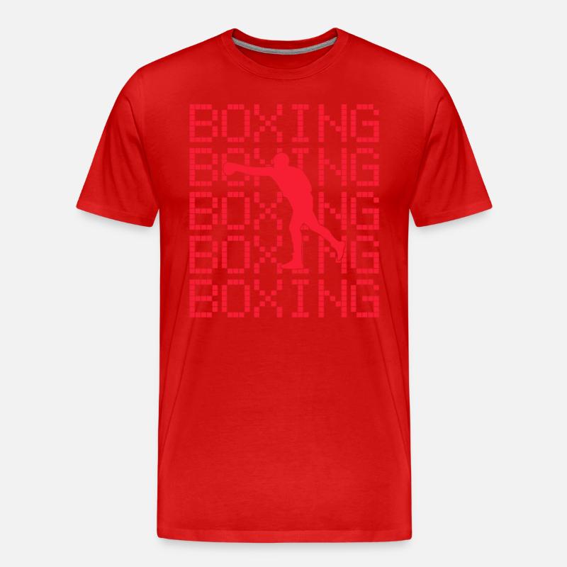 Boxen - Männer Premium Bio T-Shirt - Rot