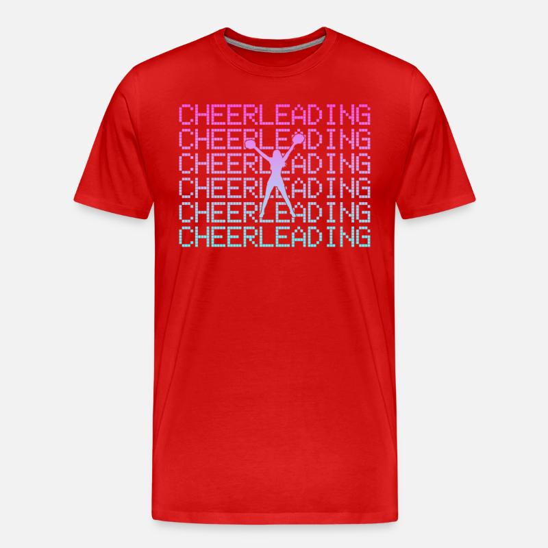 cheerleading - Männer Premium Bio T-Shirt - Rot