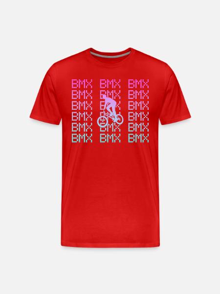 bmx - Men's Premium Organic T-Shirt - red