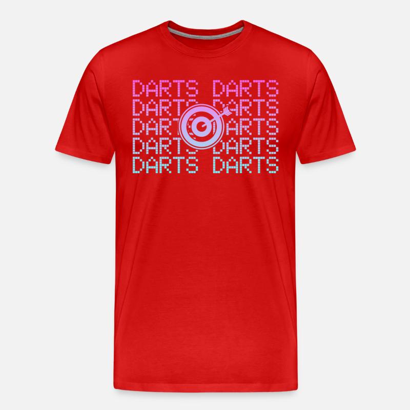 Fléchettes fléchettes - T-shirt bio Premium Homme - rouge